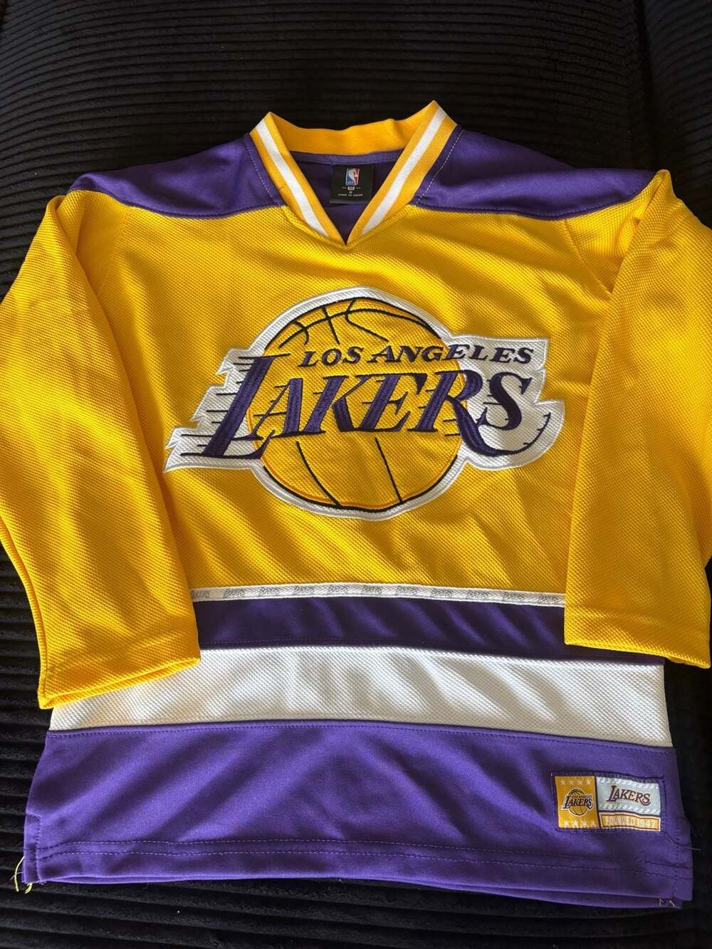 Los Angeles Lakers Hockey Jersey kids Size 8